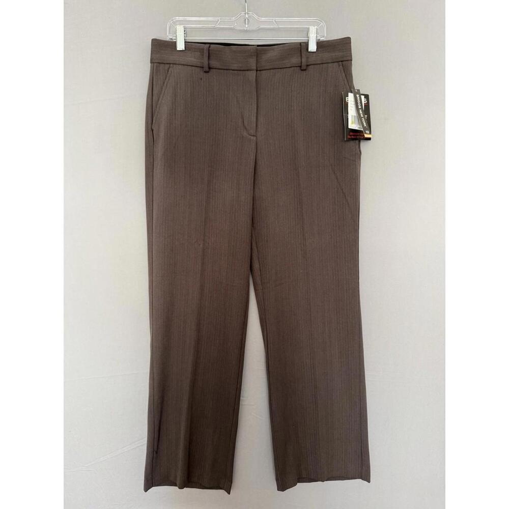 Briggs New York Dress Pants Womens Size 12 Baggy Perfect Fit‎ Waist Wide Leg NWT